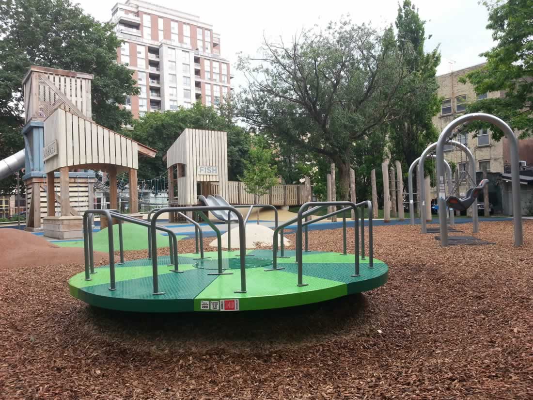 Merrry-go-round at St. James Park in Toronto