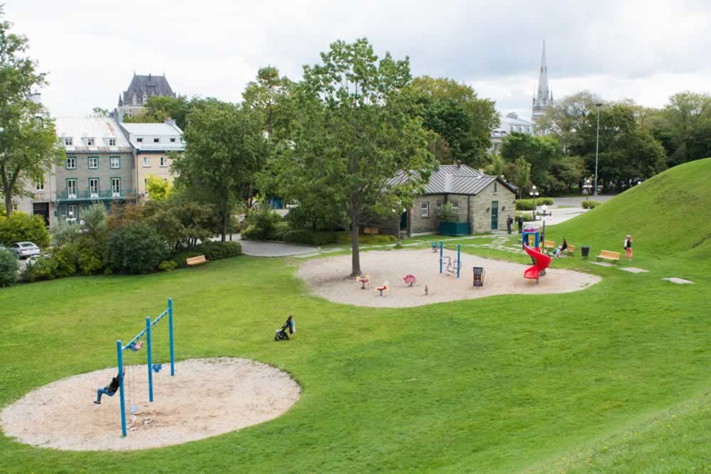 Esplanade Park playground in Quebec City