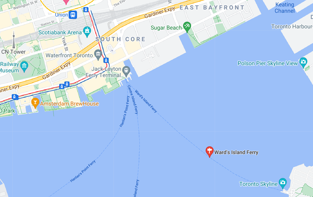 Ward's Island ferry - Toronto