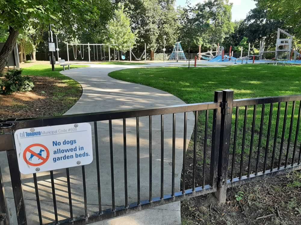 Sackville playground in Corktown, Toronto