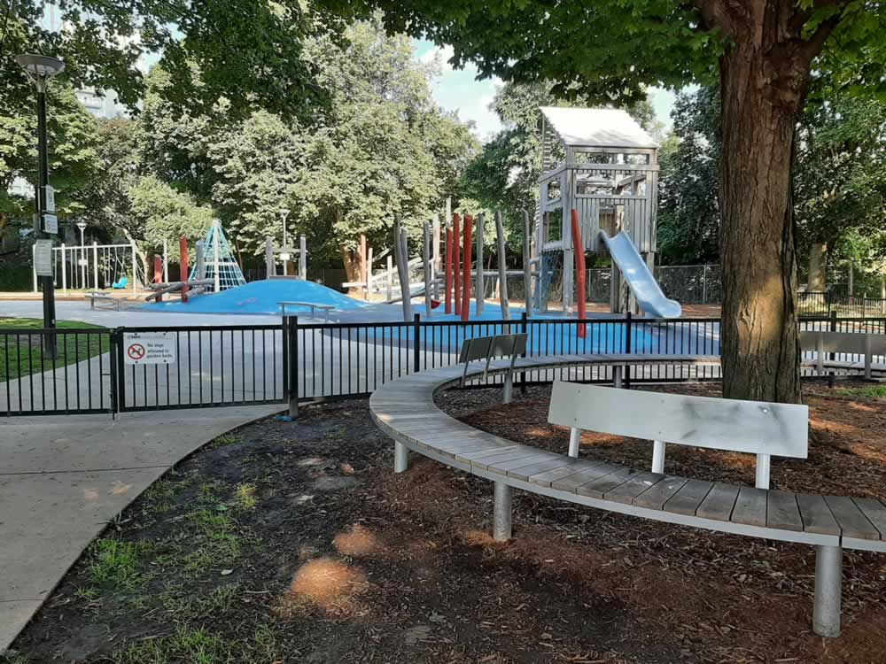 Sackville playground in Toronto (Corktown)