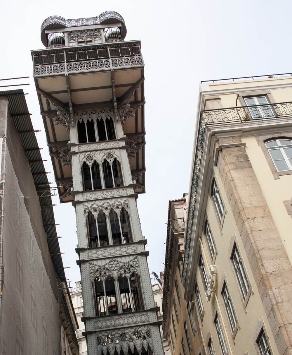 Elevador de Santa Justa in Lisbon, Portugal