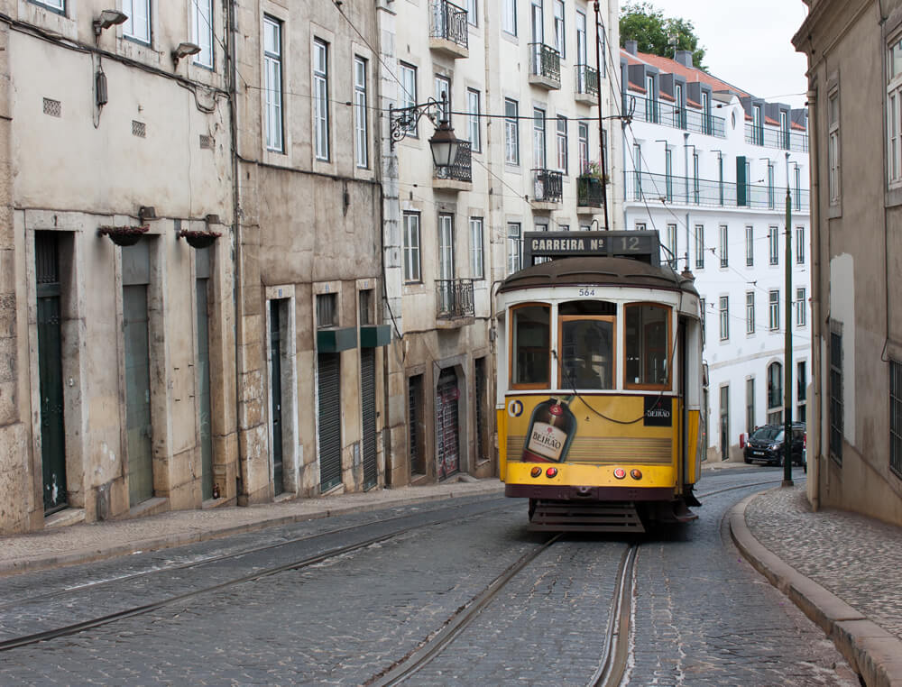Lisbon tram number 12.