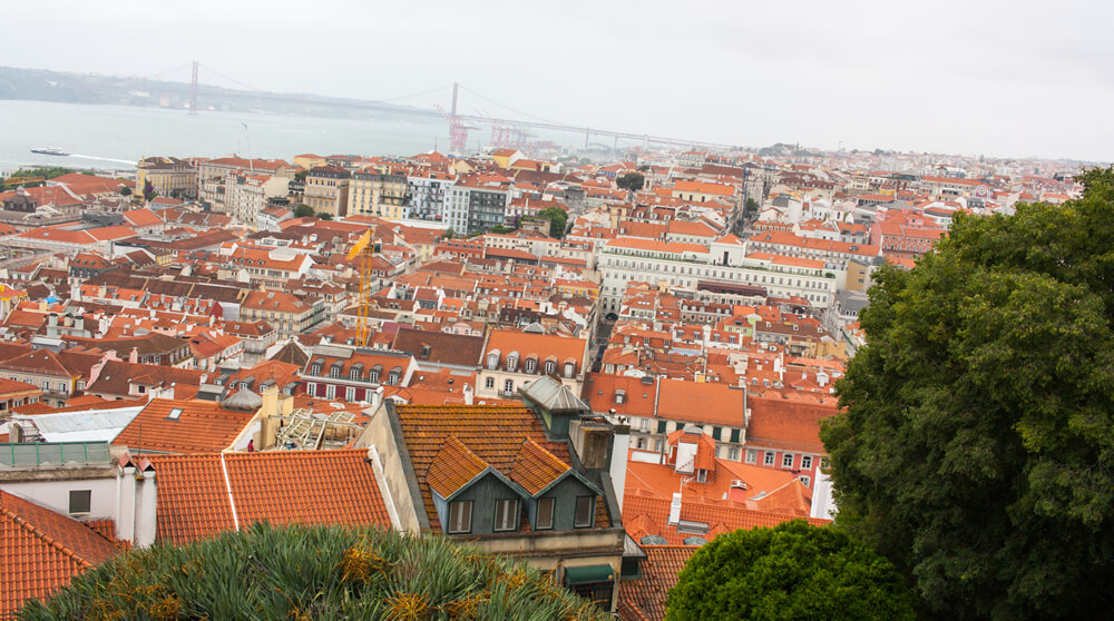 Views of Lisbon from Castelo de São Jorge.