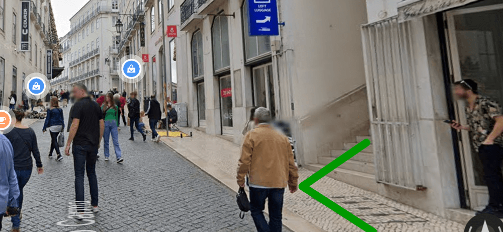 How to get to Elevador de Santa Justa viewing platform from Rua do Carmo.