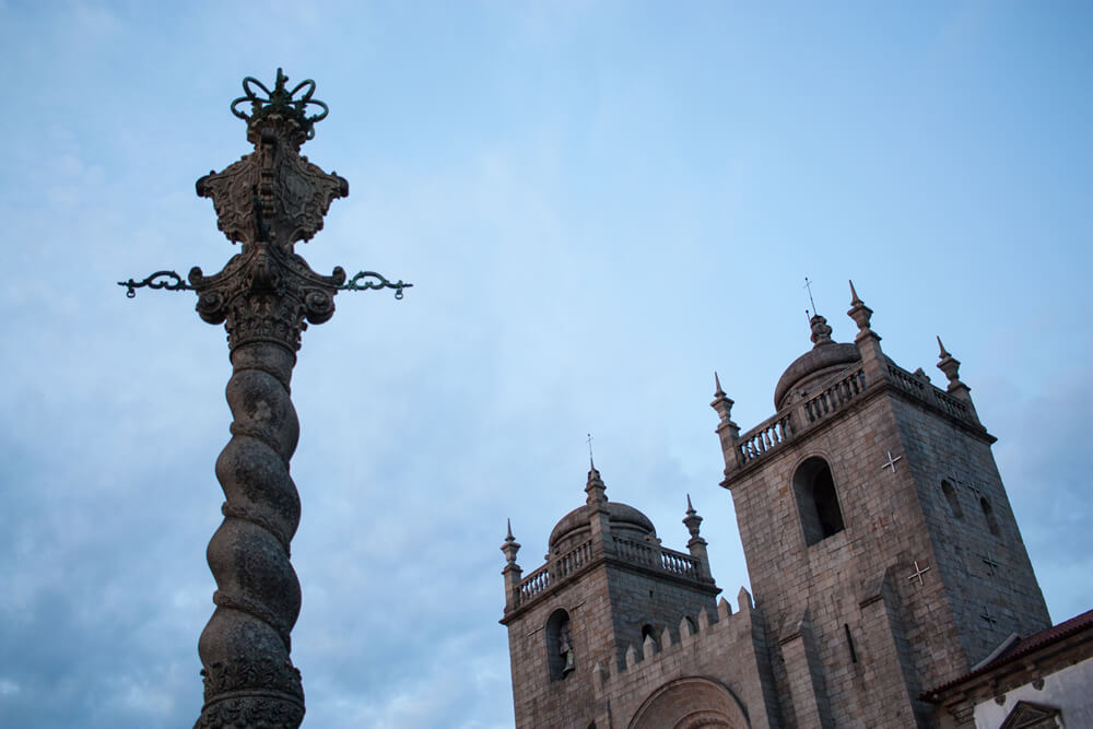 Outside Catedral da Sé de Porto