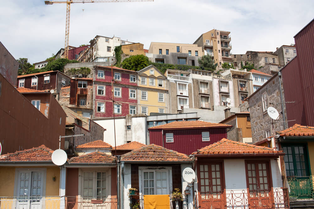 Houses in Massarelos neighbourhood in Porto, Portugal