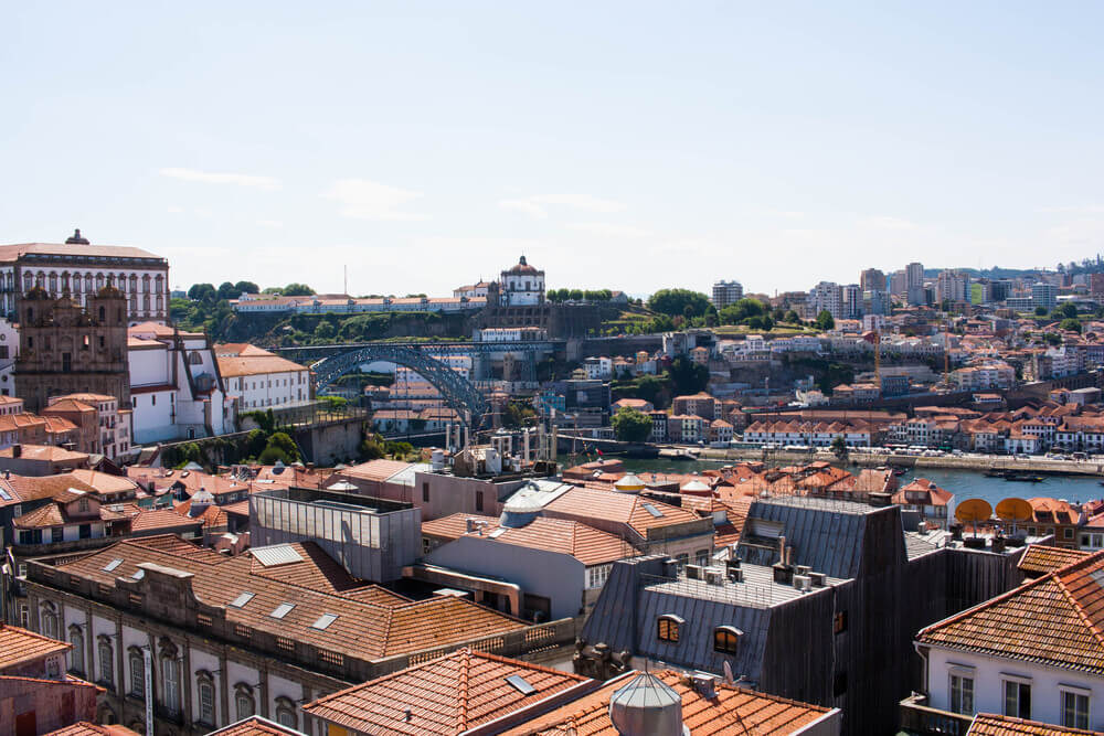 View from Miradouro da Vitória in Porto