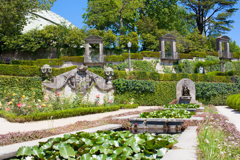 Gardens of Jardins do Palácio de Cristal in Porto.