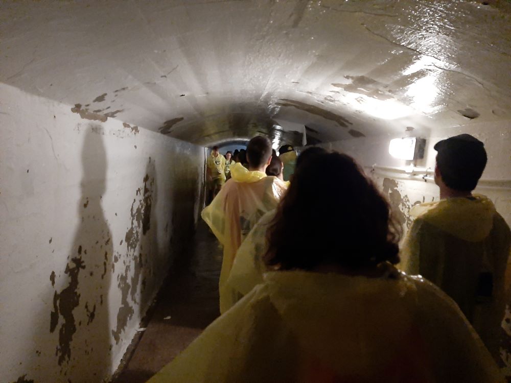 Tunnel to portals for Journey Behind the Falls in Niagara Falls, Canada.