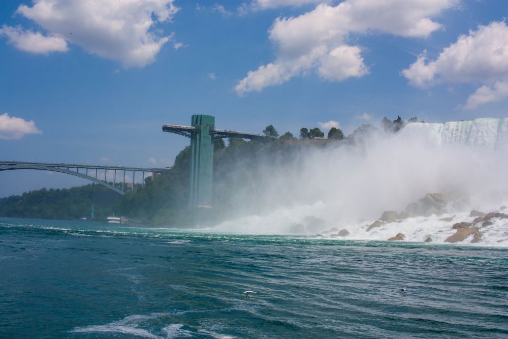 Niagara Falls Observation tour, as viewed from the Voyage to the Falls boat.