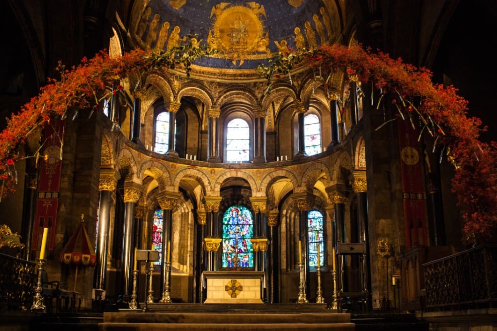 Inside Onze-Lieve-Vrouwekerk: Church in Maastricht, Netherlands