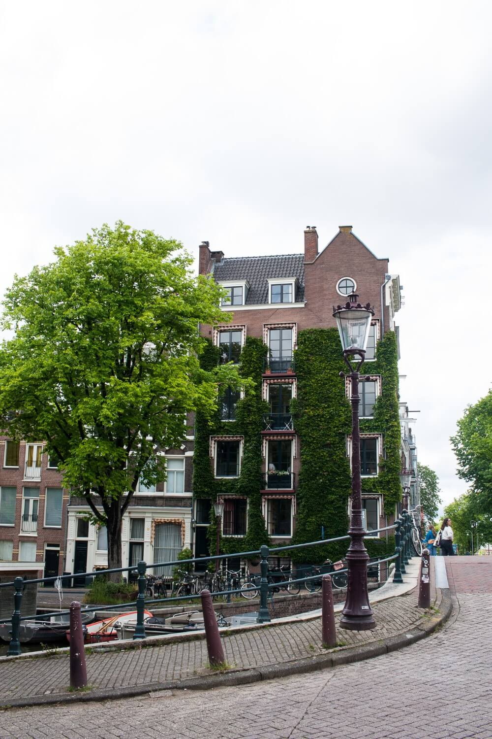 Canal houses in Amsterdam, Netherlands.